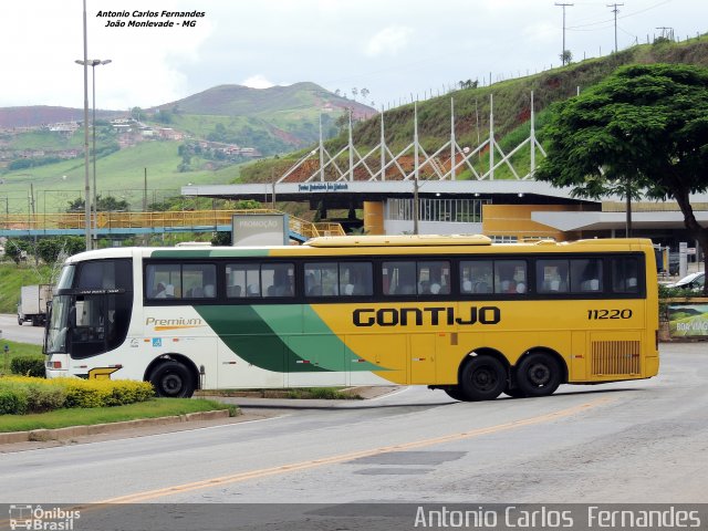 Empresa Gontijo de Transportes 11220 na cidade de João Monlevade, Minas Gerais, Brasil, por Antonio Carlos Fernandes. ID da foto: 3260740.