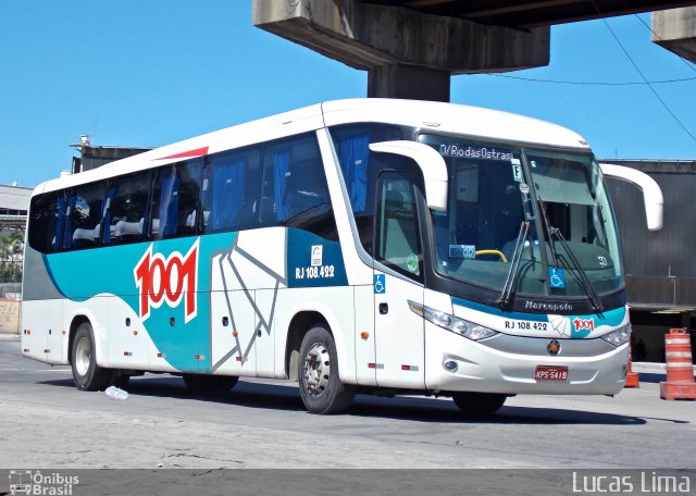 Auto Viação 1001 RJ 108.422 na cidade de Rio de Janeiro, Rio de Janeiro, Brasil, por Lucas Lima. ID da foto: 3262873.