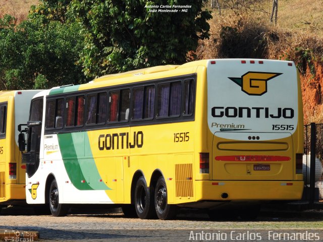Empresa Gontijo de Transportes 15515 na cidade de João Monlevade, Minas Gerais, Brasil, por Antonio Carlos Fernandes. Número da foto: #3262886.