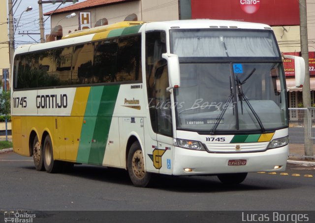 Empresa Gontijo de Transportes 11745 na cidade de Uberaba, Minas Gerais, Brasil, por Lucas Borges . ID da foto: 3262027.