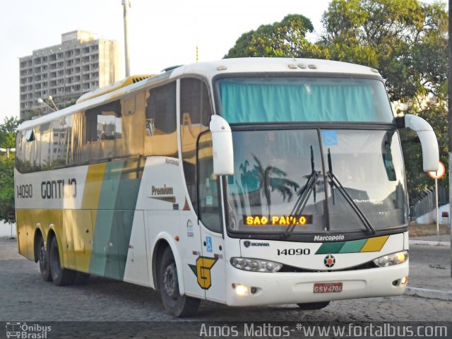 Empresa Gontijo de Transportes 14090 na cidade de Fortaleza, Ceará, Brasil, por Amós  Mattos. Número da foto: #3262216.