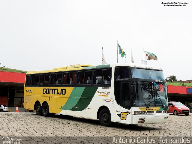 Empresa Gontijo de Transportes 15420 na cidade de João Monlevade, Minas Gerais, Brasil, por Antonio Carlos Fernandes. ID da foto: 3262626.