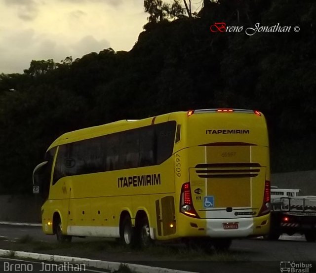 Viação Itapemirim 60597 na cidade de Belo Horizonte, Minas Gerais, Brasil, por Breno  Jonathan. ID da foto: 3262580.