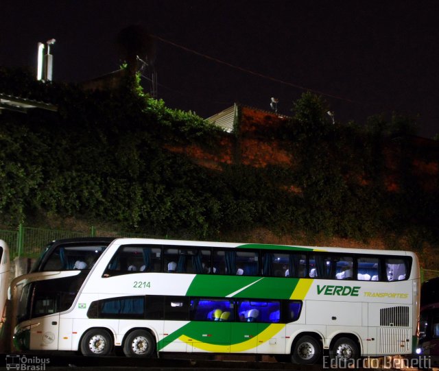 Verde Transportes 2214 na cidade de Cuiabá, Mato Grosso, Brasil, por Eduardo Benetti . ID da foto: 3263103.