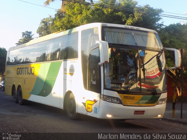 Empresa Gontijo de Transportes 11550 na cidade de Pirapora, Minas Gerais, Brasil, por Marlon Mendes da Silva Souza. ID da foto: 3263696.