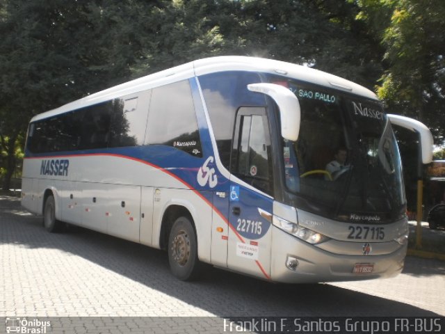 Viação Nasser 227115 na cidade de São Paulo, São Paulo, Brasil, por Franklin Freire dos Santos. ID da foto: 3263885.