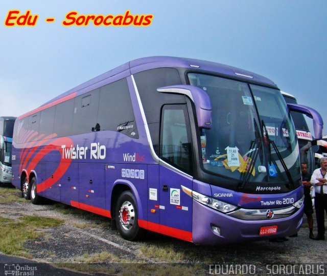 Twister Rio Transporte e Turismo 2010 na cidade de São Paulo, São Paulo, Brasil, por EDUARDO - SOROCABUS. Número da foto: #3265628.