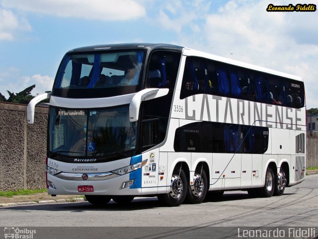 Auto Viação Catarinense 3536 na cidade de São Paulo, São Paulo, Brasil, por Leonardo Fidelli. Número da foto: #3265974.