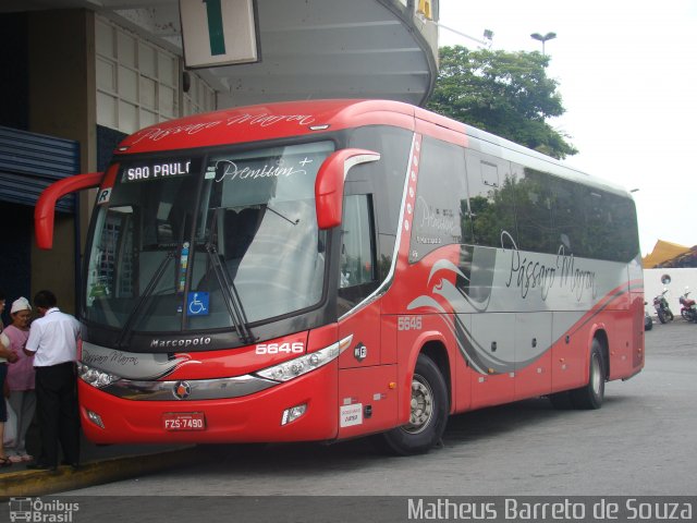 Empresa de Ônibus Pássaro Marron 5646 na cidade de Aparecida, São Paulo, Brasil, por Matheus Barreto de Souza. Número da foto: #3264336.