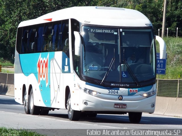 Auto Viação 1001 3004 na cidade de Guaratinguetá, São Paulo, Brasil, por Fabio Alcantara. Número da foto: #3265742.