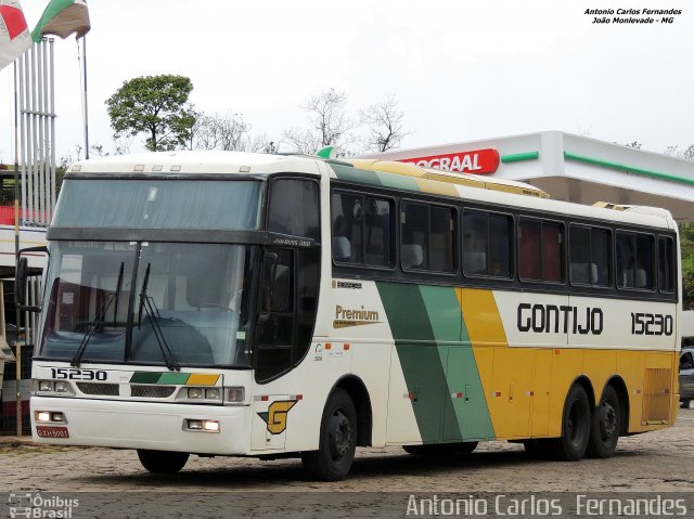 Empresa Gontijo de Transportes 15230 na cidade de João Monlevade, Minas Gerais, Brasil, por Antonio Carlos Fernandes. Número da foto: #3264485.