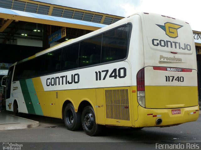 Empresa Gontijo de Transportes 11740 na cidade de Uberaba, Minas Gerais, Brasil, por Fernando Reis. ID da foto: 3264631.