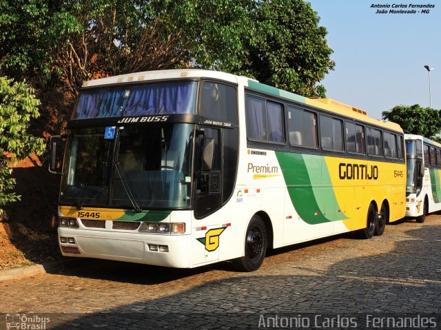 Empresa Gontijo de Transportes 15445 na cidade de João Monlevade, Minas Gerais, Brasil, por Antonio Carlos Fernandes. ID da foto: 3267822.