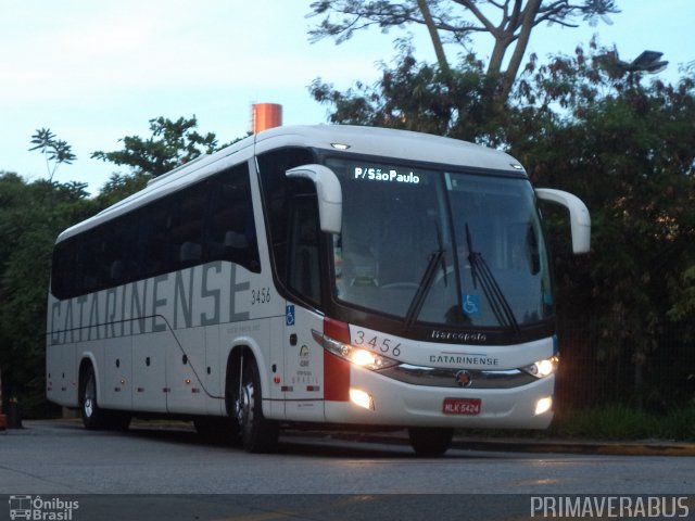 Auto Viação Catarinense 3456 na cidade de São Paulo, São Paulo, Brasil, por Alexandre Rodrigo. Número da foto: #3266812.