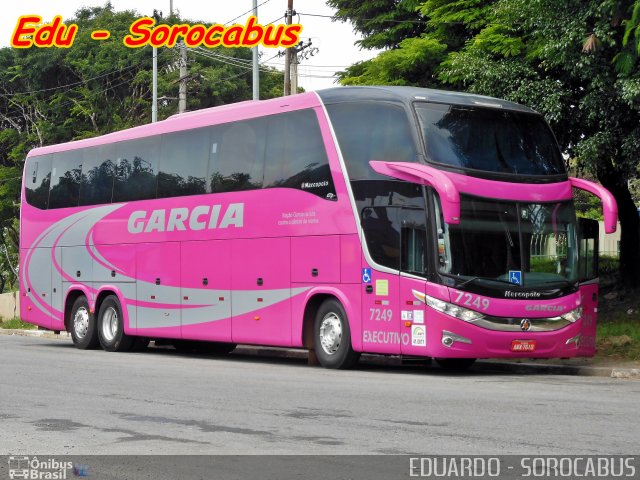 Viação Garcia 7249 na cidade de São Paulo, São Paulo, Brasil, por EDUARDO - SOROCABUS. ID da foto: 3268267.