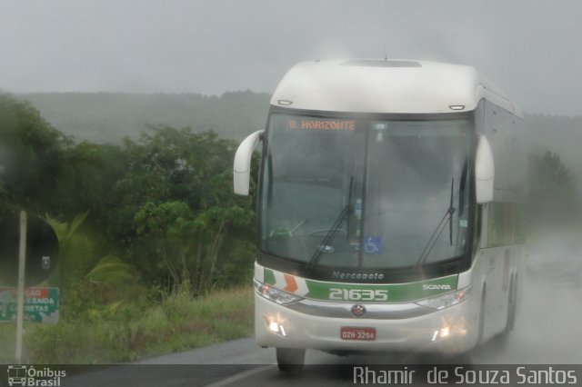 Cia. São Geraldo de Viação 21635 na cidade de Eunápolis, Bahia, Brasil, por Rhamir  de Souza Santos. ID da foto: 3268456.