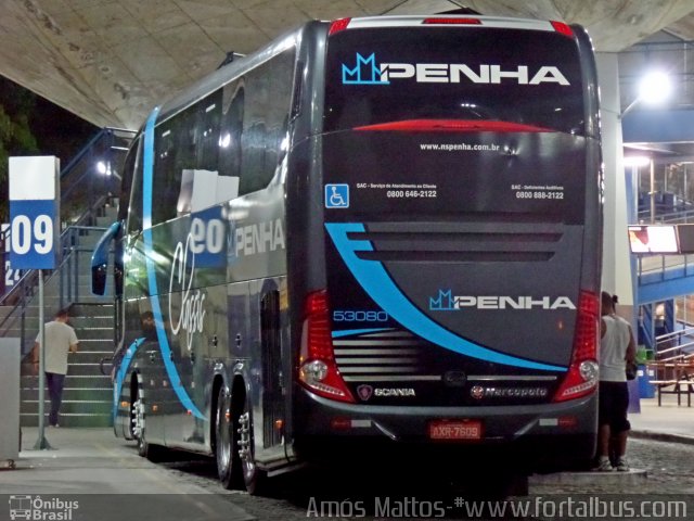 Empresa de Ônibus Nossa Senhora da Penha 53080 na cidade de Fortaleza, Ceará, Brasil, por Amós  Mattos. Número da foto: #3269199.