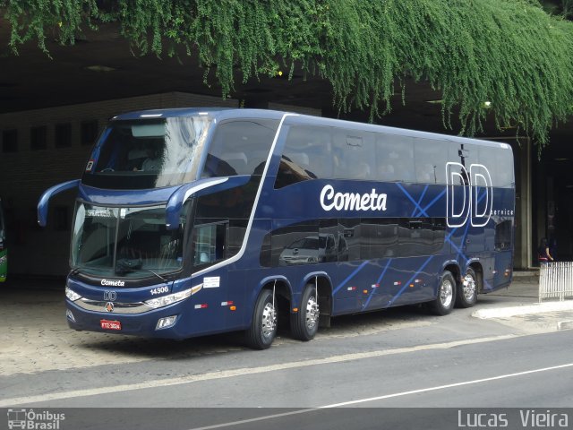 Viação Cometa 14306 na cidade de Belo Horizonte, Minas Gerais, Brasil, por Lucas Vieira. Número da foto: #3267203.