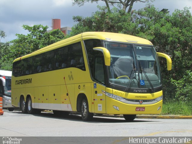 Viação Itapemirim 60751 na cidade de São Paulo, São Paulo, Brasil, por Henrique Cavalcante. ID da foto: 3269520.