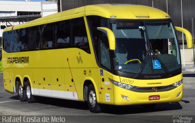 Viação Itapemirim 60787 na cidade de Rio de Janeiro, Rio de Janeiro, Brasil, por Rafael Costa de Melo. ID da foto: 3271161.