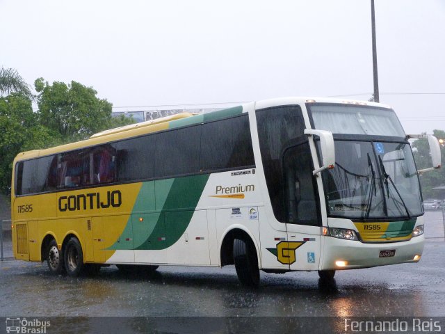 Empresa Gontijo de Transportes 11585 na cidade de Uberaba, Minas Gerais, Brasil, por Fernando Reis. ID da foto: 3270494.