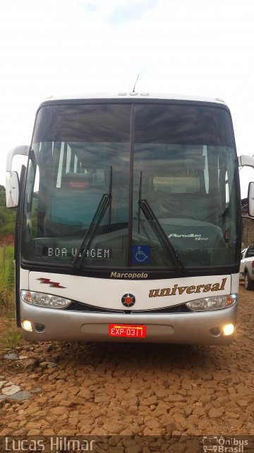 Universal Turismo 1030 na cidade de Lagoa Dourada, Minas Gerais, Brasil, por Jose Hilmar. ID da foto: 3272148.