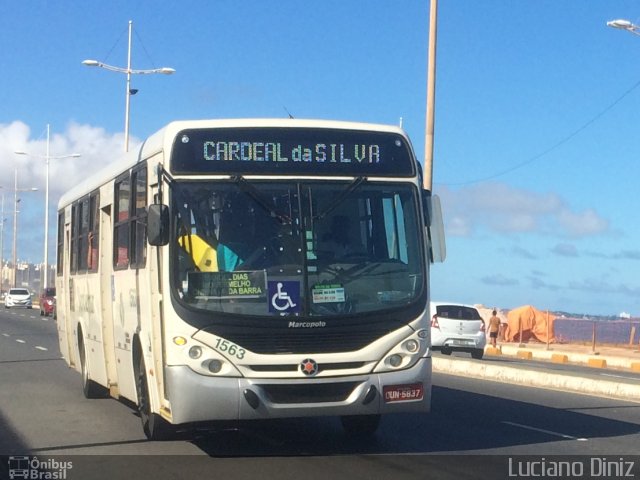 Transporte Verdemar 1563 na cidade de Salvador, Bahia, Brasil, por Luciano Diniz. Número da foto: #3274141.