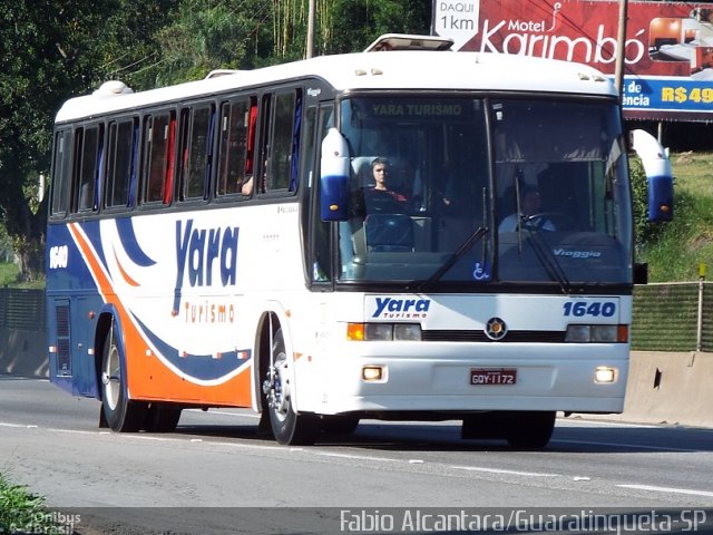 Yara Turismo 1640 na cidade de Guaratinguetá, São Paulo, Brasil, por Fabio Alcantara. Número da foto: #3274135.