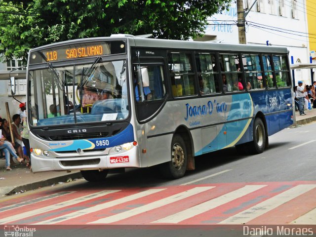 Viação Joana D´arc 5850 na cidade de Colatina, Espírito Santo, Brasil, por Danilo Moraes. Número da foto: #3273423.