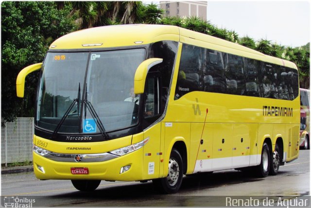 Viação Itapemirim 60663 na cidade de Curitiba, Paraná, Brasil, por Renato de Aguiar. Número da foto: #3273893.