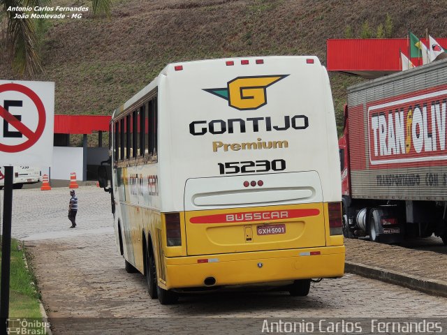 Empresa Gontijo de Transportes 15230 na cidade de João Monlevade, Minas Gerais, Brasil, por Antonio Carlos Fernandes. Número da foto: #3272586.