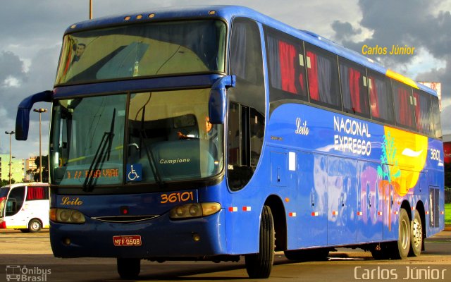 Nacional Expresso 36101 na cidade de Goiânia, Goiás, Brasil, por Carlos Júnior. ID da foto: 3326396.