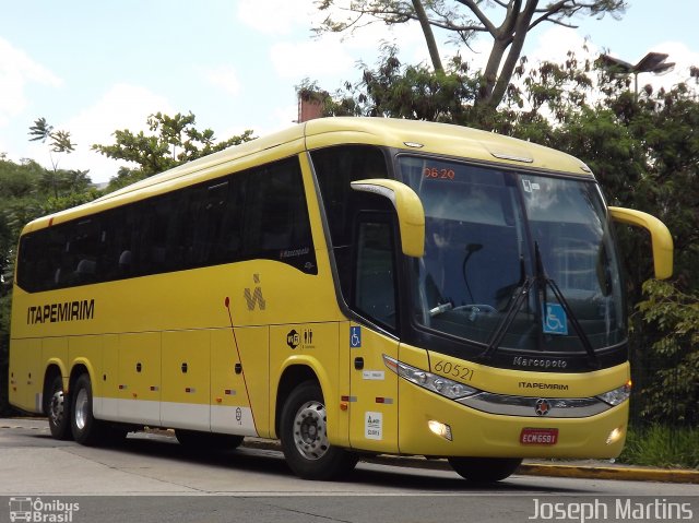 Viação Itapemirim 60521 na cidade de São Paulo, São Paulo, Brasil, por Joseph Martins. Número da foto: #3326632.