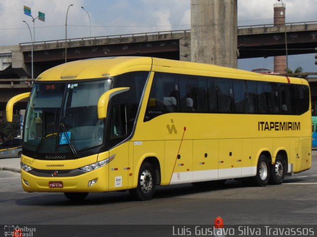 Viação Itapemirim 60747 na cidade de Rio de Janeiro, Rio de Janeiro, Brasil, por Luis Gustavo Silva Travassos. ID da foto: 3326191.