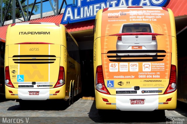 Viação Itapemirim 60735 na cidade de Registro, São Paulo, Brasil, por Marcos Vinícius Vale Silva. ID da foto: 3348372.