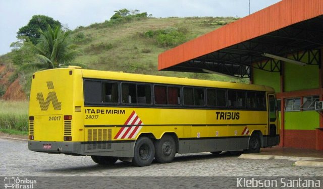 Viação Itapemirim 24017 na cidade de Leopoldina, Minas Gerais, Brasil, por Klebson Santana. ID da foto: 3347231.