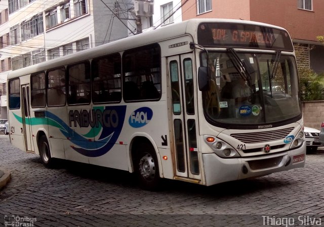 FAOL - Friburgo Auto Ônibus 421 na cidade de Nova Friburgo, Rio de Janeiro, Brasil, por Thiago Silva. Número da foto: #3349522.