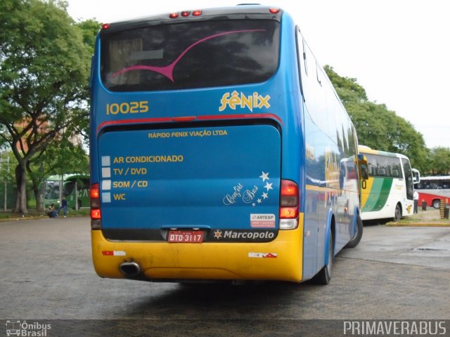 Rápido Expresso Fênix Viação 10025 na cidade de São Paulo, São Paulo, Brasil, por Alexandre Rodrigo. ID da foto: 3349834.