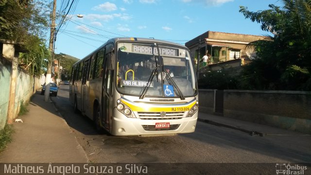 Viação Barra do Piraí Turismo RJ 113.029 na cidade de Valença, Rio de Janeiro, Brasil, por Matheus Ângelo Souza e Silva. Número da foto: #3350534.