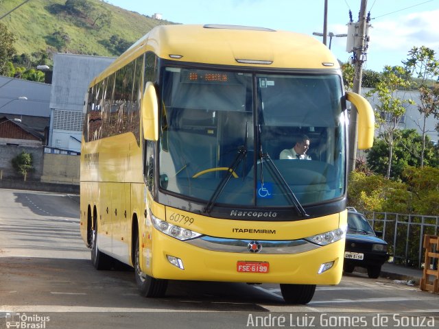 Viação Itapemirim 60799 na cidade de Juiz de Fora, Minas Gerais, Brasil, por André Luiz Gomes de Souza. ID da foto: 3351509.