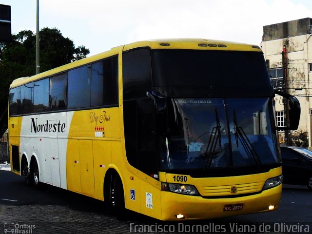 Viação Nordeste 1090 na cidade de Fortaleza, Ceará, Brasil, por Francisco Dornelles Viana de Oliveira. Número da foto: #3350374.