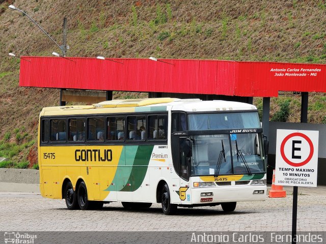 Empresa Gontijo de Transportes 15475 na cidade de João Monlevade, Minas Gerais, Brasil, por Antonio Carlos Fernandes. Número da foto: #3350103.