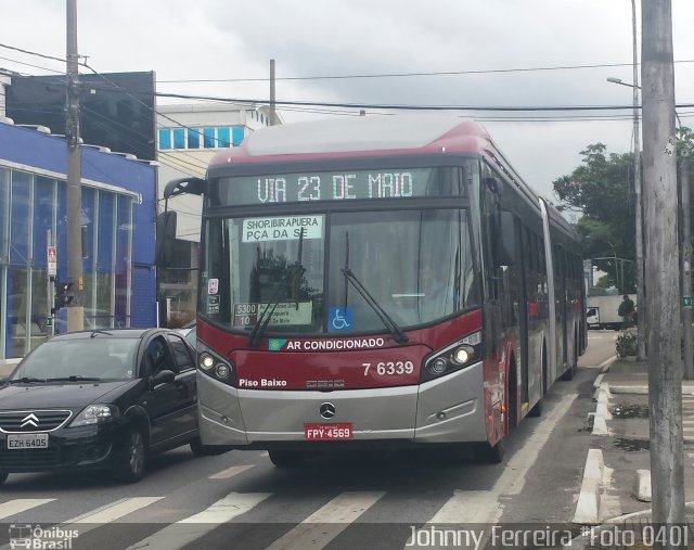 Viação Gatusa Transportes Urbanos 7 6339 na cidade de São Paulo, São Paulo, Brasil, por Johnny Ferreira. Número da foto: #3350990.