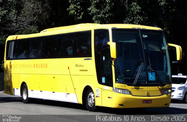 Viação Itapemirim 45809 na cidade de São Paulo, São Paulo, Brasil, por Cristiano Soares da Silva. ID da foto: 3350231.