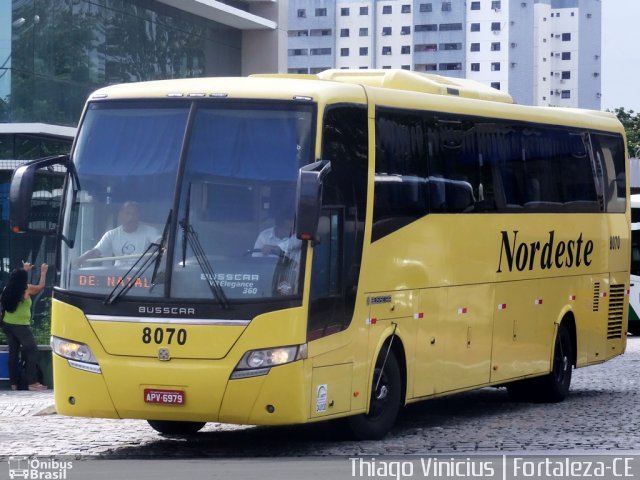 Viação Nordeste 8070 na cidade de Fortaleza, Ceará, Brasil, por Thiago Vinicius. Número da foto: #3352529.