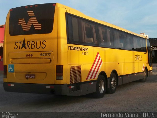 Viação Itapemirim 44011 na cidade de Aracaju, Sergipe, Brasil, por Fernando José Tavares Viana. Número da foto: #3353884.
