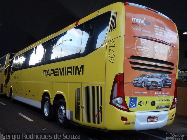 Viação Itapemirim 60713 na cidade de Volta Redonda, Rio de Janeiro, Brasil, por Sergio Rodrigues de Souza. ID da foto: 3353144.