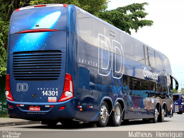 Viação Cometa 14301 na cidade de São Paulo, São Paulo, Brasil, por Matheus Henrique. Número da foto: #3353231.