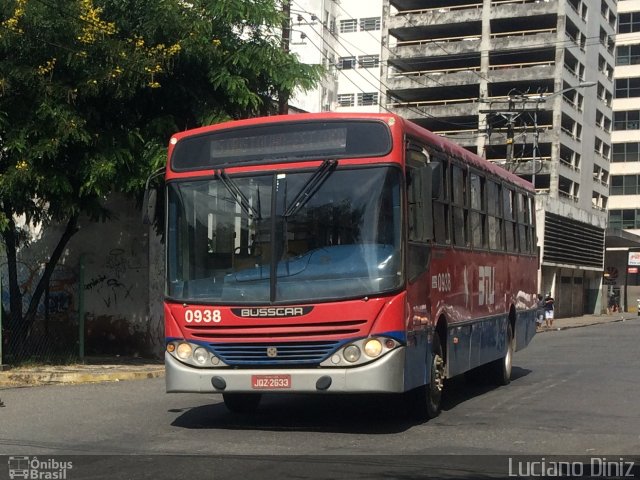 BTU - Bahia Transportes Urbanos 0938 na cidade de Salvador, Bahia, Brasil, por Luciano Diniz. ID da foto: 3353790.