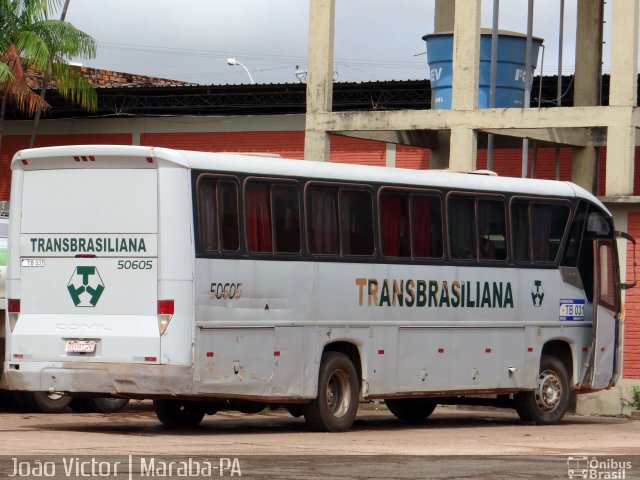 Transbrasiliana Transportes e Turismo 50605 na cidade de Marabá, Pará, Brasil, por João Victor. ID da foto: 3353622.